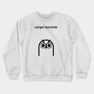 Carpe Noctem Owl Crewneck Sweatshirt